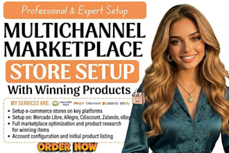 setup mercado libre allegro cdiscount zalando ebay store with winning products