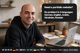 build a multilingual portfolio website in wordpress react nextjs