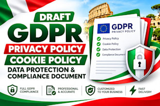 draft gdpr privacy policy cookie policy data protection and compliance document