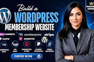 build a wordpress membership, subscription or lms website with memberpress