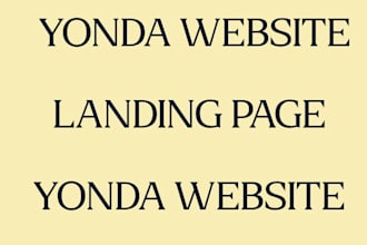 yonda author landing page website