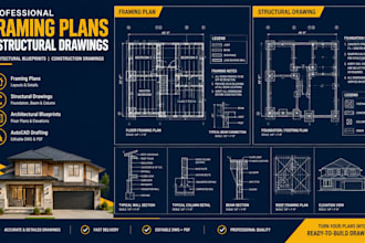 create framing plans, structural drawings and architectural blueprints