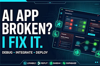 fix, debug and deploy your lovable replit base44 or supabase app claude code