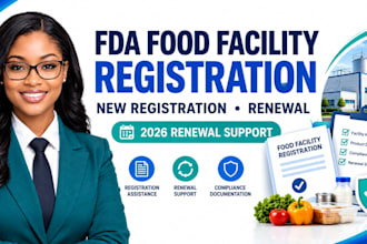fda food facility registration, fda renewal, and fda compliance documentation