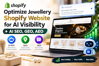 optimize jewellery shopify website for ai visibility ai SEO, GEO, aeo