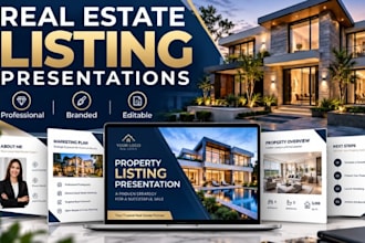 design real estate listing decks for realtors and property marketing