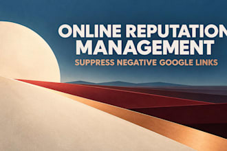 do online reputation management, ORM, services to suppress negative links