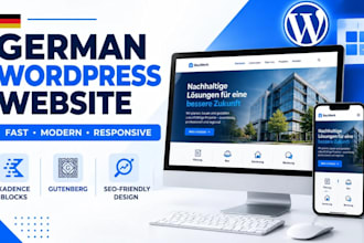 build a fast german wordpress website with kadence blocks and gutenberg