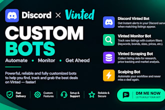 build discord vinted bot, vinted monitor bot, vinted scraping bot, scalping bot