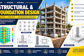 assist with structural analysis foundation design reinforced concrete structres