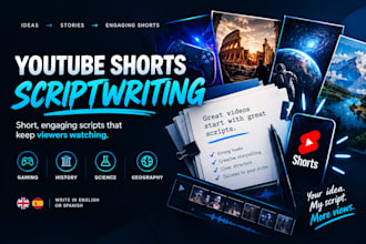 write engaging ytshorts scripts, strong hooks and storytelling