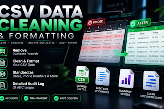 clean and format your CSV data