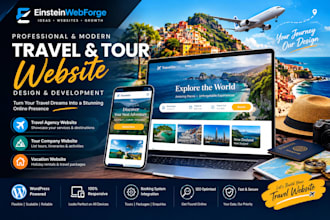 build a travel agency, tour company, or vacation website