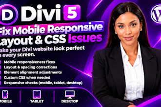 fix divi mobile responsive layout and CSS issues