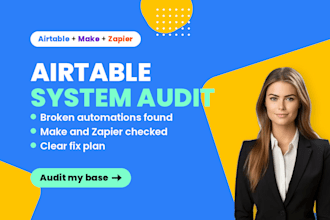 airtable audit, airtable automation fix, make com airtable, zapier airtable fix