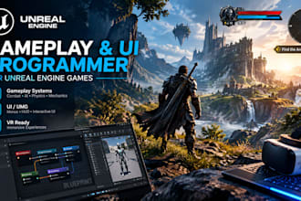 be your gameplay and UI programmer for unreal engine games