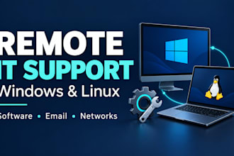 provide remote IT support for windows and linux