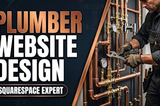 design a squarespace plumber website for more local leads