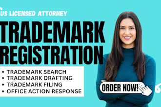 provide USA trademark registration, trademark search and clearance services