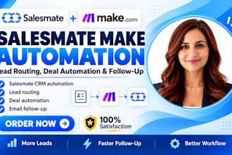 setup salesmate make automation salesmate crm lead routing deal follow up
