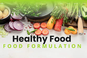 create custom food formulation recipes for product development