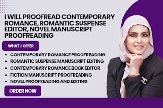 proofread contemporary romance edit romantic suspense novel manuscript proofread