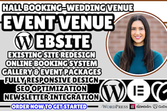 event venue website, wedding venue website, venue rental, event hall website