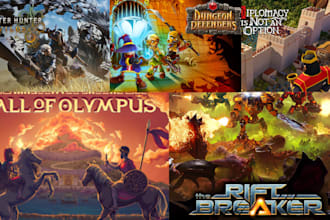 design a custom game title logo for your steam game and steam capsule art