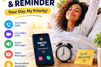 be alarm wake up call, reminder and personal assistant