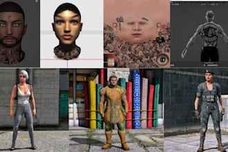 create custom fivem ped, fivem clothing, fivem tattoo, face and custom character