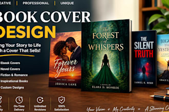 design a professional ebook cover for your novel