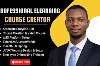 create elearning course in articulate storyline 360, rise 360,ispring,scorm, lms