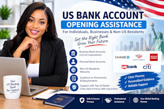 assist non US residents with US bank account opening