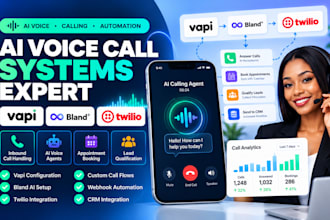 configure vapi, bland ai, twilio voice call systems