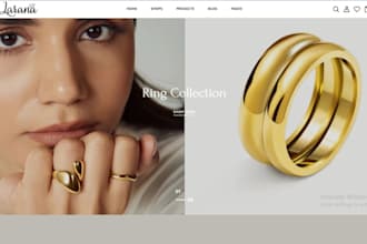 jewelry shopify store earrings necklace gold jewellery store dropshipping store