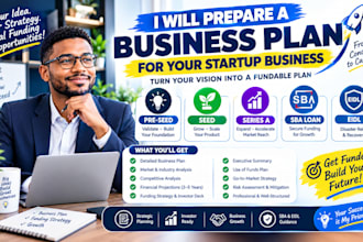 prepare business plan for your startup business pre seed seed series a sba eidl