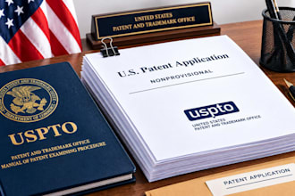 draft and prepare US non provisional patent applications for uspto submission