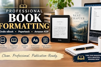 format your book for kindle and paperback publishing