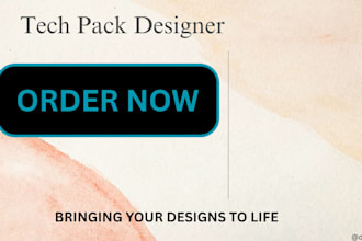 do a tech pack design tech flat