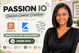 build and publish your passion io mobile app and online course website