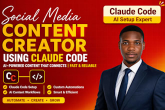 create social media content and automate social  media account with claude code