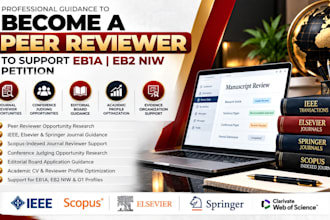 help you become a peer reviewer to support eb1a eb2niw petition