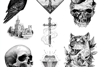 design an amazing minimalist lineart tattoo for you