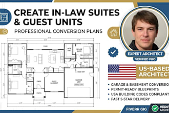 create inlaw suite and guest unit conversion plans