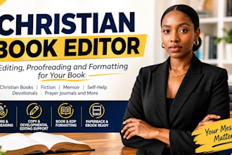 do christian book editing, proofreading, and formatting, manuscript editing