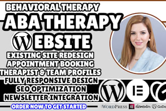 design an aba therapy website, aba clinic website, behavioral therapy website