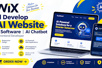 develop ai website ai chatbot ai software frontend developer