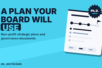 write a nonprofit strategic plan your board will actually use