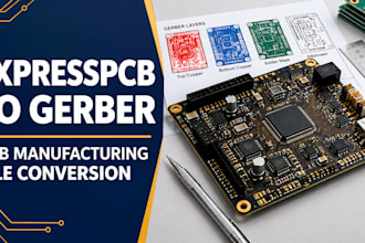 convert expresspcb files to gerber files for pcb manufacture