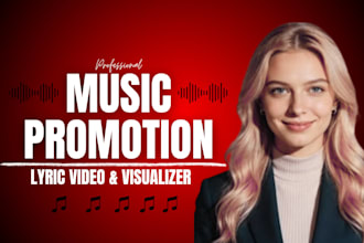 do ai music video youtube music visualizer lyrics video apple music promotion